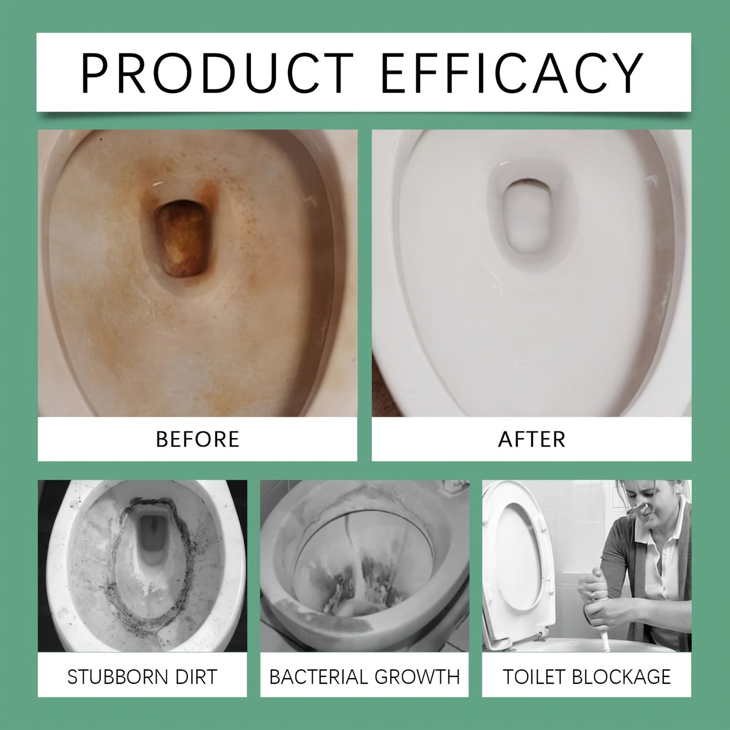 Remove Rust, Yellow Rings & Hard Water Stains in Minutes