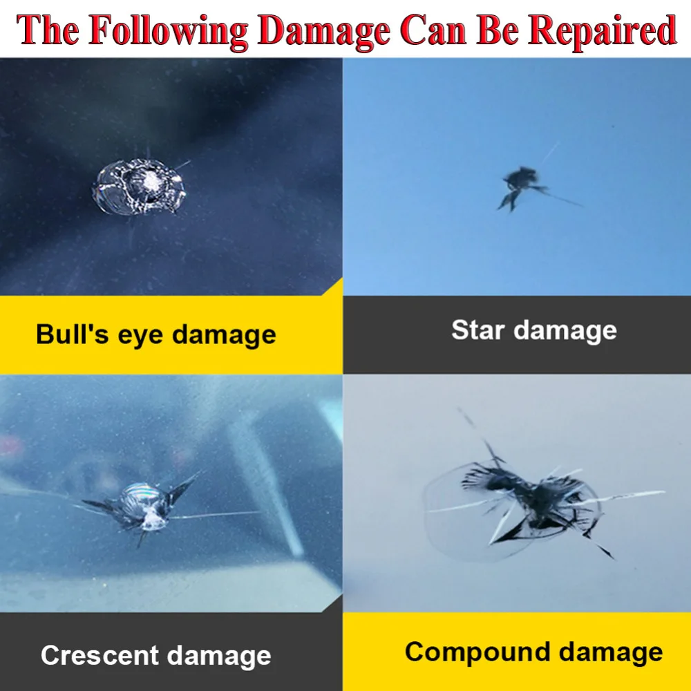 Types of windshield damage that can be repaired
