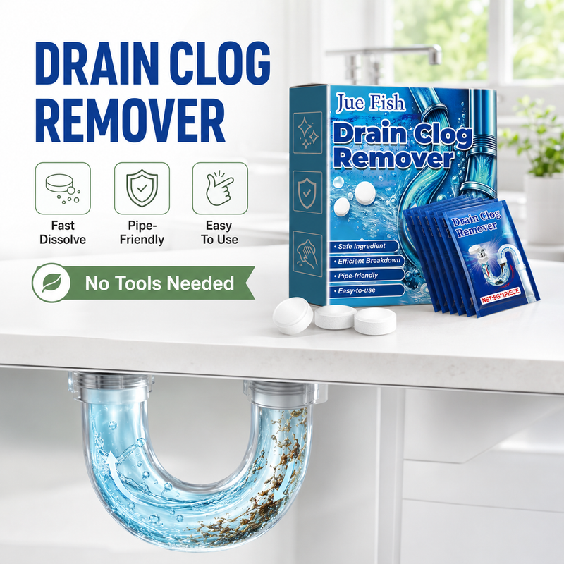 Drain tablets for bathroom sink