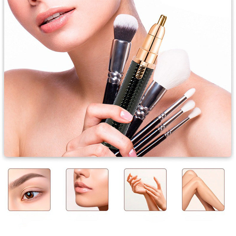 3-in-1 portable electric beauty trimmer with interchangeable heads