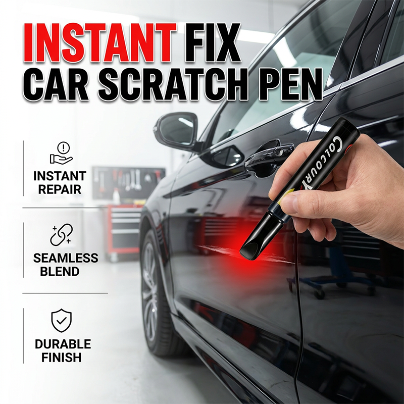 Car scratch touch-up example